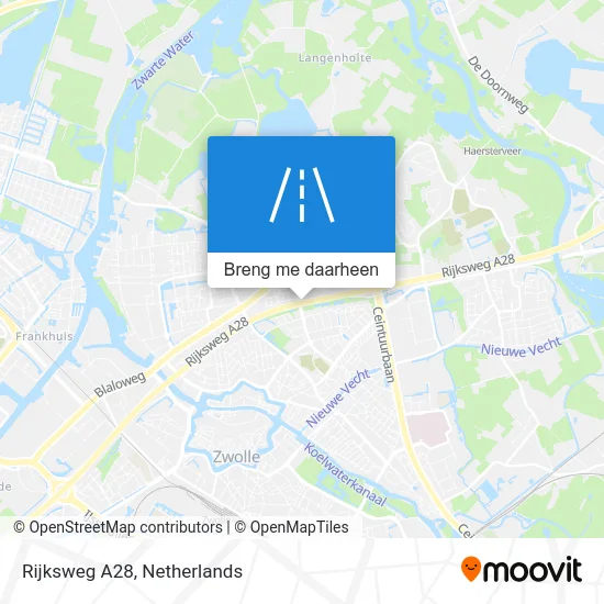 Rijksweg A28 kaart