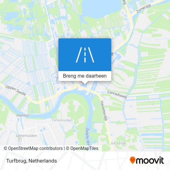 Turfbrug kaart