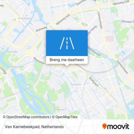 Van Karnebeekpad kaart