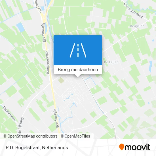 R.D. Bügelstraat kaart