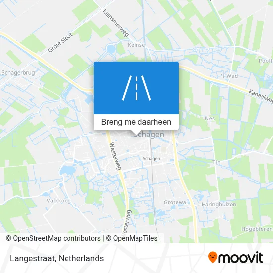 Langestraat kaart