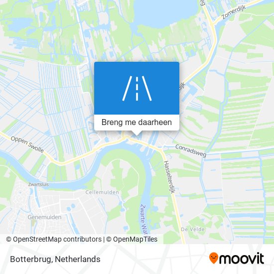 Botterbrug kaart