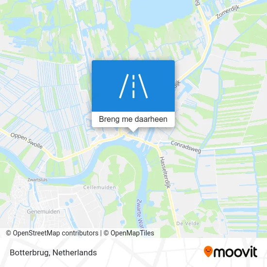 Botterbrug kaart