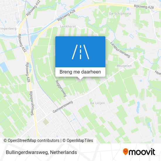 Bullingerdwarsweg kaart
