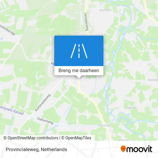 Provincialeweg kaart