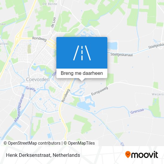 Henk Derksenstraat kaart