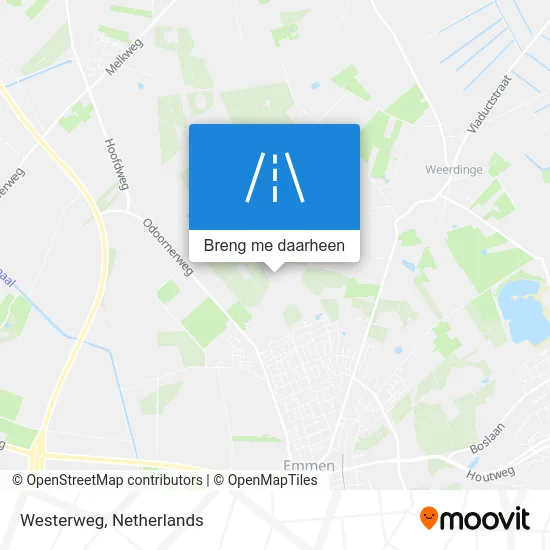 Westerweg kaart