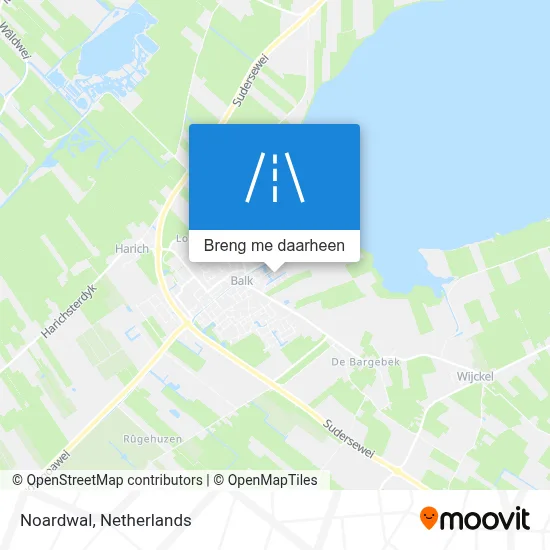 Noardwal kaart