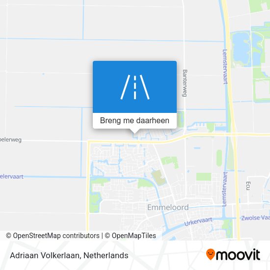 Adriaan Volkerlaan kaart