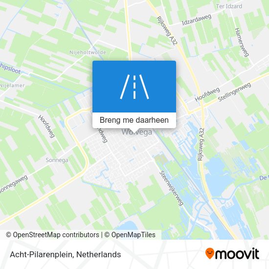Acht-Pilarenplein kaart