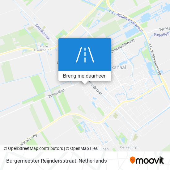 Burgemeester Reijndersstraat kaart