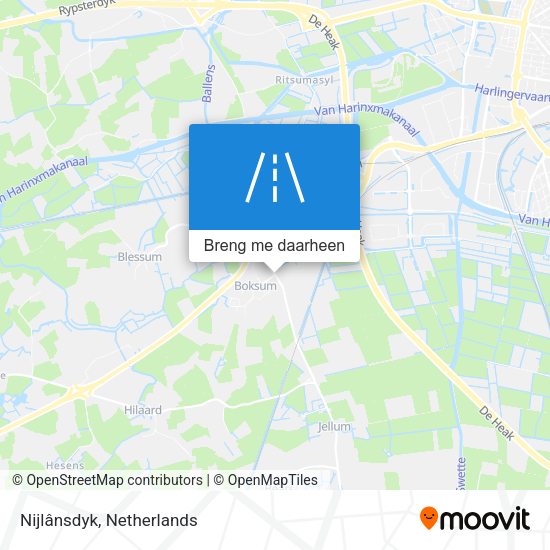 Nijlânsdyk kaart