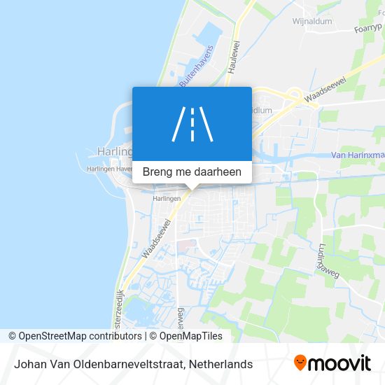 Johan Van Oldenbarneveltstraat kaart