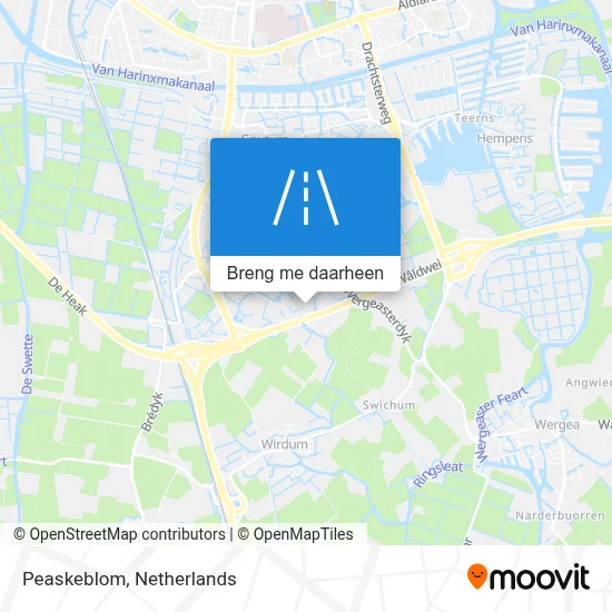 Peaskeblom kaart