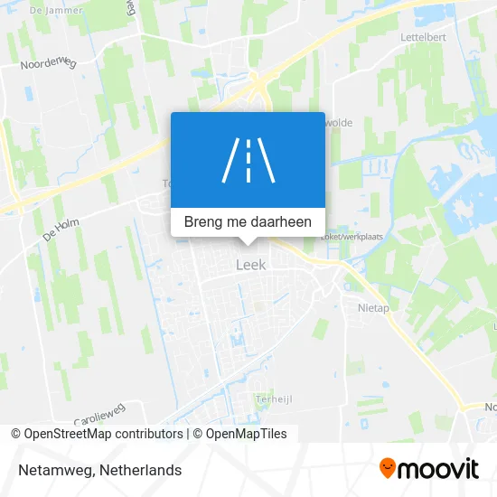 Netamweg kaart