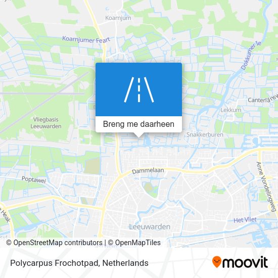 Polycarpus Frochotpad kaart