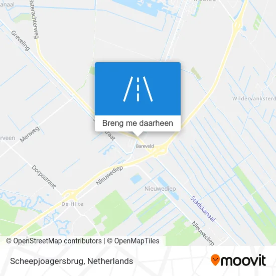 Scheepjoagersbrug kaart