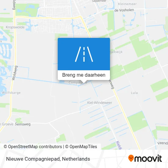 Nieuwe Compagniepad kaart