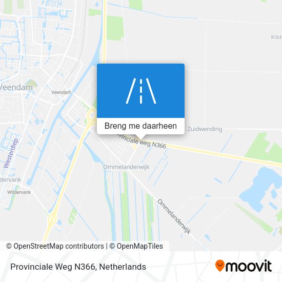 Provinciale Weg N366 kaart