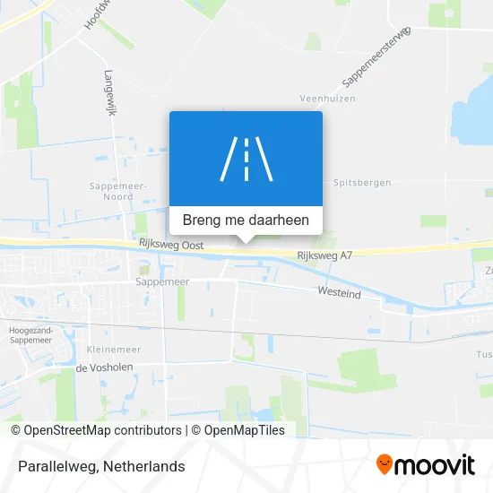 Parallelweg kaart