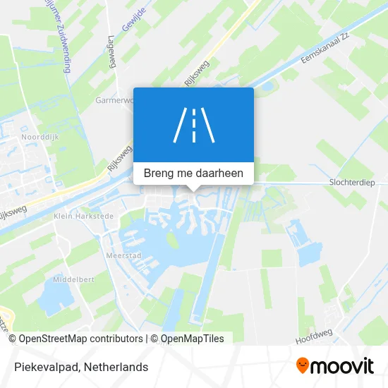 Piekevalpad kaart