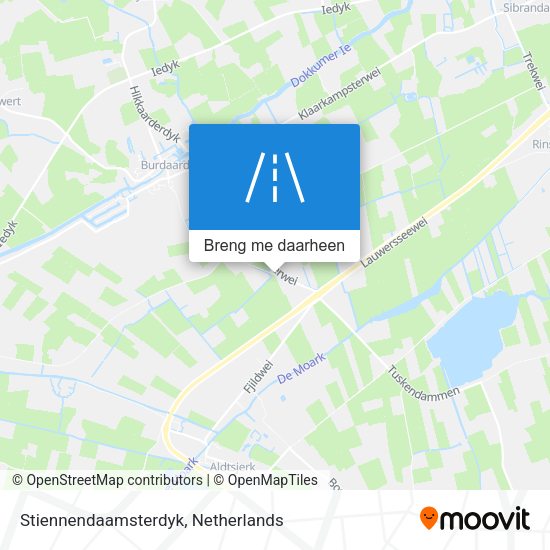 Stiennendaamsterdyk kaart