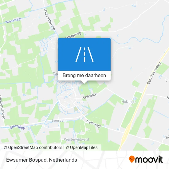 Ewsumer Bospad kaart