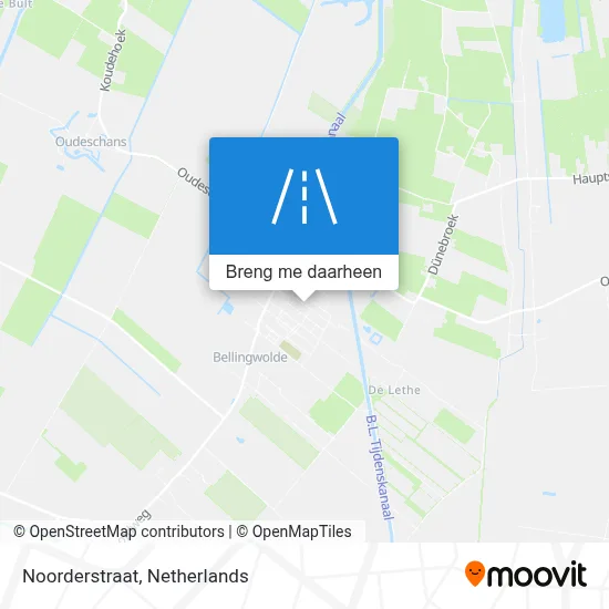Noorderstraat kaart