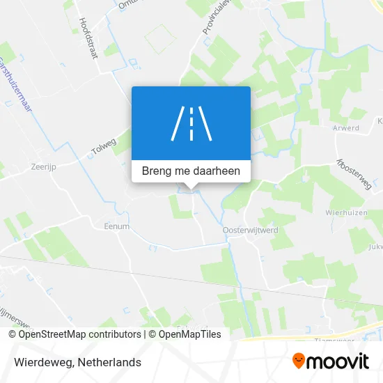 Wierdeweg kaart