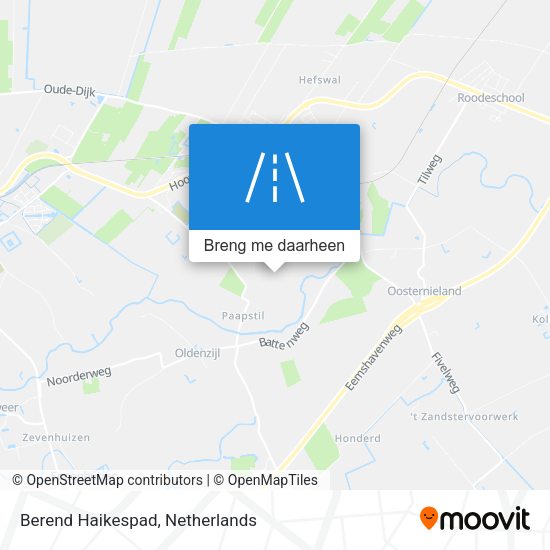 Berend Haikespad kaart