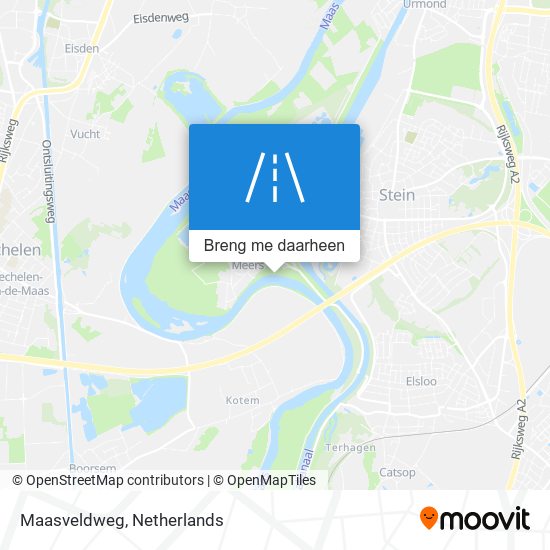 Maasveldweg kaart