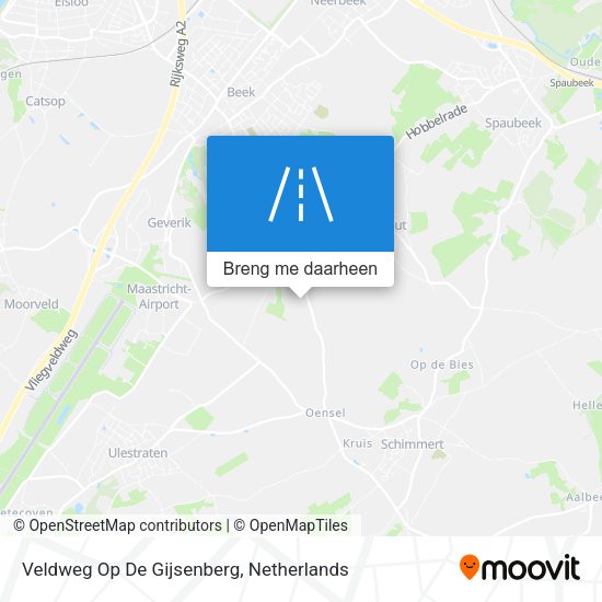 Veldweg Op De Gijsenberg kaart
