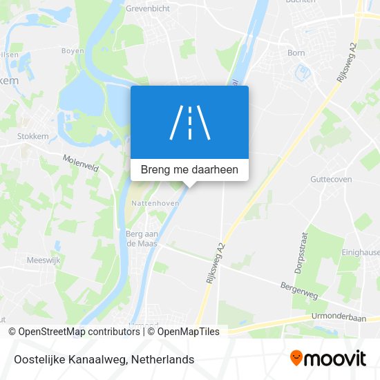 Oostelijke Kanaalweg kaart