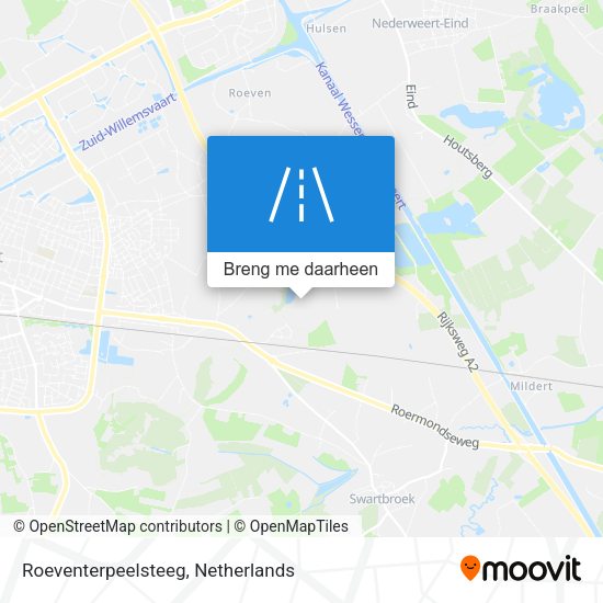 Roeventerpeelsteeg kaart