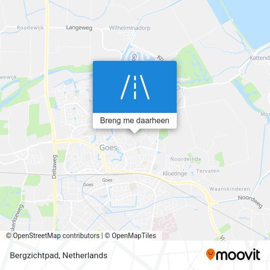 Bergzichtpad kaart