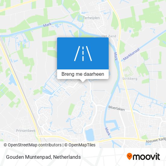 Gouden Muntenpad kaart