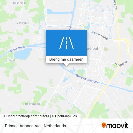 Prinses Arianestraat kaart