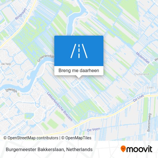 Burgemeester Bakkerslaan kaart