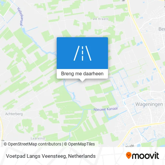 Voetpad Langs Veensteeg kaart