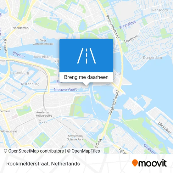 Rookmelderstraat kaart