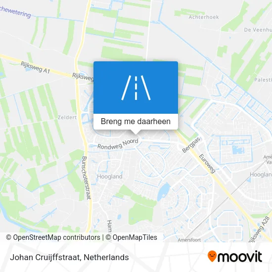 Johan Cruijffstraat kaart