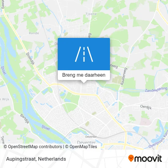 Aupingstraat kaart