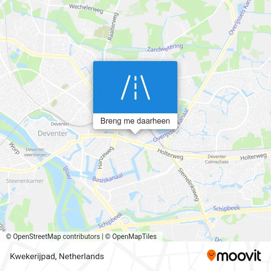 Kwekerijpad kaart