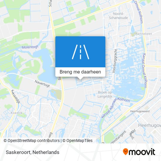 Saskeroort kaart