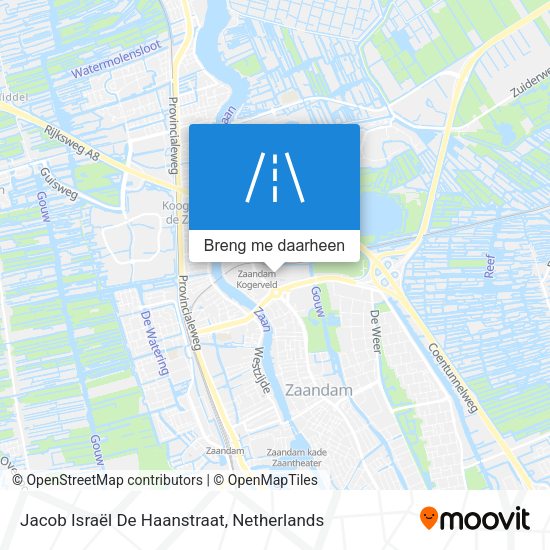 Jacob Israël De Haanstraat kaart