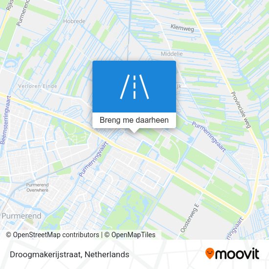 Droogmakerijstraat kaart