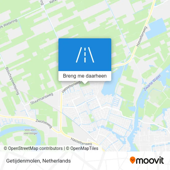 Getijdenmolen kaart