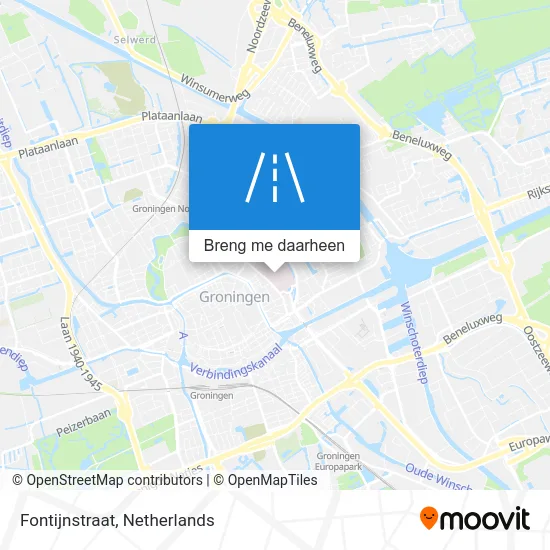 Fontijnstraat kaart