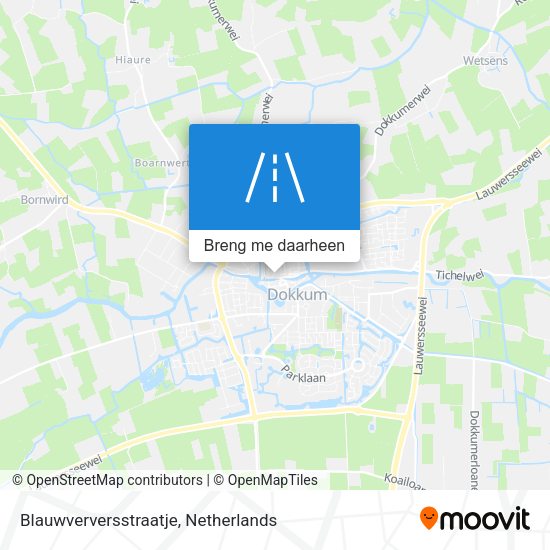 Blauwverversstraatje kaart