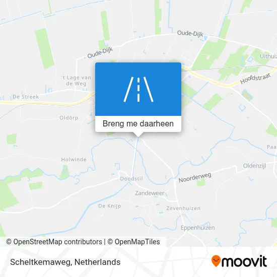 Scheltkemaweg kaart